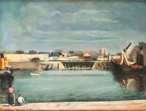 Henryk Hayden (1883 Warszawa - 1970 Paryż), Port w Dieppe (