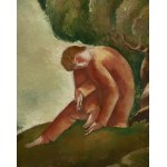 Eugeniusz Zak (1884 Mohylno, Belarus - 1926 Paris), Boy against a Landscape, 1921