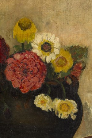 Tadeusz Makowski (1882 Oświęcim - 1932 Paryż), Stokrotki i cynie, 1915