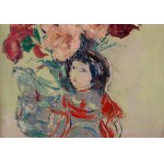 Włodzimierz Terlikowski (1873 Poraj near Łódź - 1951 Paris), Bouquet of flowers and doll, 1936