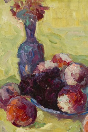 Włodzimierz Terlikowski (1873 Poraj k. Łodzi - 1951 Paryż), Martwa natura z jabłkami, 1914