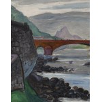 Jean (Jan Miroslaw Peszke) Peske (1870 Golta, Ukraine - 1949 Le Mans, France), The old bridge in Foix (Le vieux pont à Foix), 1920