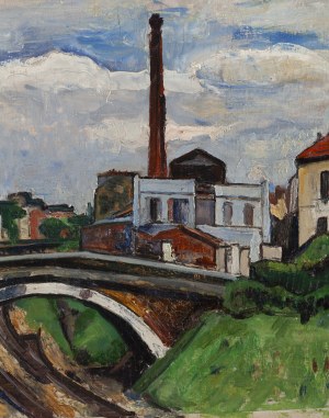 Natan (Nathan) Grunsweigh (Grunsweig) (1880 Kraków - 1956 Paryż), Dworzec w Vincennes