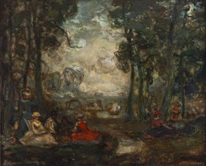 Stanisław Eleszkiewicz (1900 Czutów k. Połtawy - 1963 Paryż), Śniadanie na trawie