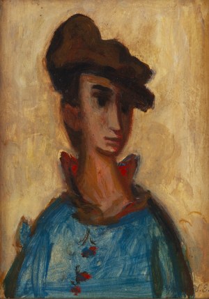 Stanisław Eleszkiewicz (1900 Czutów k. Połtawy - 1963 Paryż), Portret chłopca w czapce