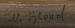 Maurice Blond (1899 Łódź - 1974 Clamart we Francji), Martwa natura z bukietem kwiatów i szkatułką