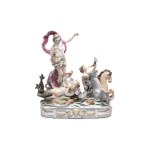 MONUMENTAL SCULPTURAL GROUP TRIUMPH OF NEPTUNE | ERNST BOHNE & SÖHNE, VOLKSTEDT-RUDOLSTADT (GERMANY / GERMAN AROUND 1900)