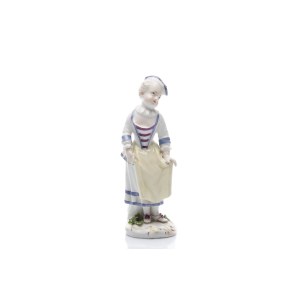 DANCING COLUMBINE (FROM THE ITALIAN COMEDY SERIES) | MEISSEN (GERMANY / GERMAN 18TH CENTURY)