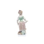 GIRL WITH AN APRON OF FLOWERS | MEISSEN (GERMANY / GERMAN 1732 - 1773)