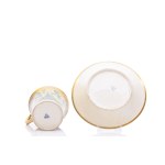 CUP AND SAUCER WITH VIOLETS AND LILY-OF-THE-VALLEY DECORATION | VIENNA (WIENER PORZELLANMANUFAKTUR) (AUSTRIA / AUSTRIAN 1817)