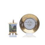 BIEDERMEIER "FRIENDSHIP CUP" | ROYAL PORCELAIN MANUFACTORY IN BERLIN (KPM BERLIN) (GERMANY / GERMAN 1837)