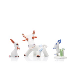 CONVOLUTE OF THREE ANIMALS | METZLER & ORTLOFF (GERMANY / GERMAN 1950S)