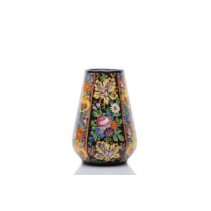 VASE WITH FOLK DECORATION | FRANTIŠEK MÍČA, KLENČÍ (CZECH / BOHEMIAN 1926 - 1945)