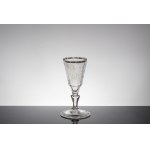 BAROQUE ENGRAVED GOBLET WITH THE FRIENDSHIP OF DAVID AND JONATHAN MOTIF | (SILESIA / SILESIAN 18TH CENTURY)