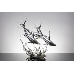 JAROSLAV BRYCHTA (1895 - 1971) | DOLPHINS (CZECH / BOHEMIAN)