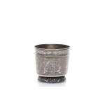 SILVER CUP WITH RELIEFS OF THE MONTHS - MOTIFS "WEINMONAT" AND "CHRISTMONAT" | (GERMANY / GERMAN LATE HISTORICISM (END OF THE 19TH CENTURY) IN A STRICT RENAISSANCE STYLE)