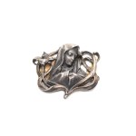 SILVER ART NOUVEAU BROOCH | (FRANCE / FRENCH AROUND 1900)