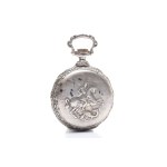 SILVER POCKET WATCH WITH ST GEORGE MOTIF | (AUSTRIA-HUNGARY / AUSTRO-HUNGARIAN AROUND 1900)