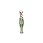 SILVER PENDANT IN THE SHAPE OF A SARCOPHAGUS | (FRANCE / FRENCH AROUND 1930)