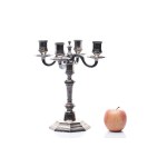 FOUR-ARM CANDLESTICK | CHRISTOFLE (FRANCE / FRENCH 2ND HALF OF THE 20TH CENTURY)