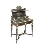LADY’S WRITING DESK WITH SUPERSTRUCTURE IN THE NAPOLEON III STYLE | (EUROPE / EUROPEAN END OF THE 19TH CENTURY)