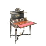 LADY’S WRITING DESK WITH SUPERSTRUCTURE IN THE NAPOLEON III STYLE | (EUROPE / EUROPEAN END OF THE 19TH CENTURY)