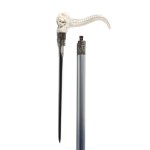 WALKING STICK WITH DAGGER | (CZECH / BOHEMIAN END OF THE 20TH CENTURY)