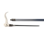 WALKING STICK WITH DAGGER | (CZECH / BOHEMIAN END OF THE 20TH CENTURY)