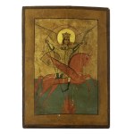 ICON OF THE ARCHANGEL ON A FIERY HORSE | (RUSSIA / RUSSIAN)