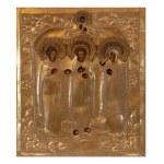 ICON WITH SAINTS IN A METAL OKLAD | (RUSSIA / RUSSIAN)