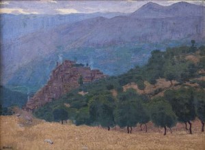 Edward Okuń (1872-1945), Pejzaż włoski, 1937