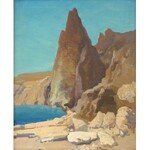 Iwan Trusz (1869-1941), Skaliste wybrzeże nad Morzem Martwym
