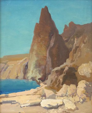 Iwan Trusz (1869-1941), Skaliste wybrzeże nad Morzem Martwym