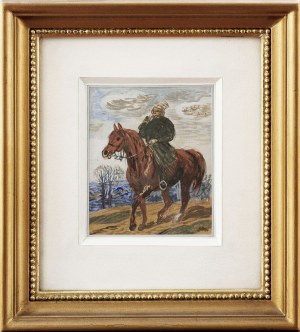 Michał Bylina (1904-1982), Jeździec na koniu, 1940