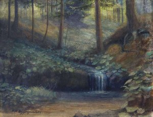 Feliks Kazimierz Wygrzywalski (1903-1966), Strumyk w lesie