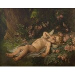 Malarz nieokreślony, XVII w., Amor w ogrodzie
