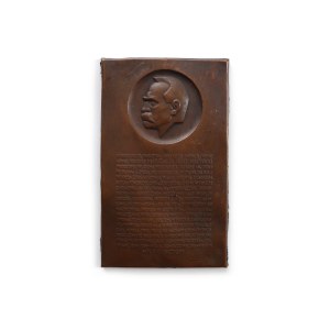 by Jozef AUMILLER (1892-1963), Placard with quote from Waclaw Sieroszewski