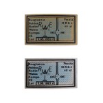 Polish Broadcasting Corporation - Radio Free Europe, Set of 2 stamps, 1987