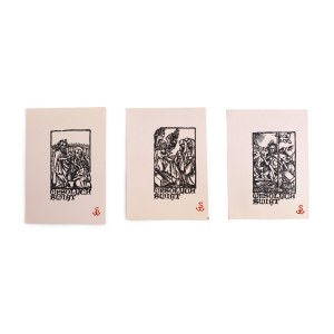 Fighting Solidarity Christmas cards, 1980s. Set of 3