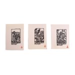 "Fighting Solidarity" Christmas cards, 1980s. Set of 3