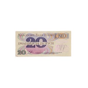 Banknote. Solidarity 20 zł. The Crow Will Not Defeat Us, 1982