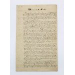 [January Uprising] Manuscript by Ferdynand Hałatkiewicz, 1863