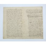 [January Uprising] Manuscript by Ferdynand Hałatkiewicz, 1863
