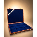 Wooden case for coins / medals - for 12 pieces - vintage
