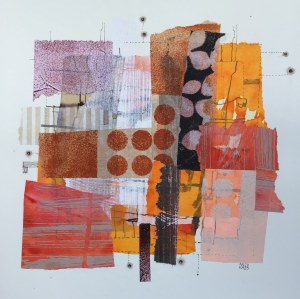 Anna KANDLER (ur. 1962), Struktury w odcieniach rdzy, 2025