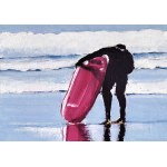 Maciej MAJEWSKI (b. 1977), Surfer with Magent Board, 2021