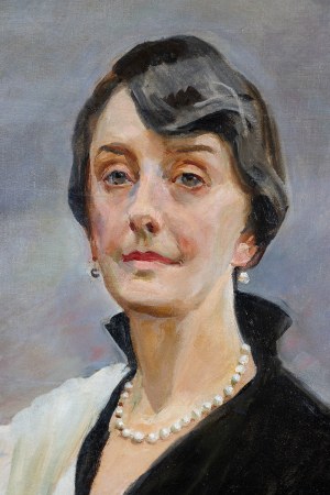 Wojciech Kossak (1856- 1942), PORTRET MARY KARSZO-SIEDLEWSKIEJ (1878-1965) ( z domu O’MEARA)