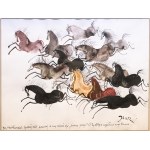 Józef Wilkoń (B.1930), HORSES AT THE GALOP
