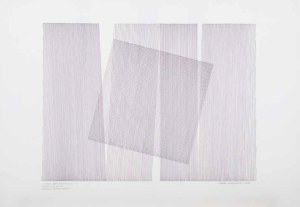 Wanda Gołkowska (1925-2013), HOMMAGE À HENRYK STAŻEWSKI Z CYKLU ZAPIS KWIETNIOWY/10, 1988