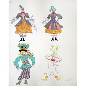 Zofia Stryjeńska (1891 - 1976), PEOPLE'S STROITS FROM KUJAWSKIE, 1939